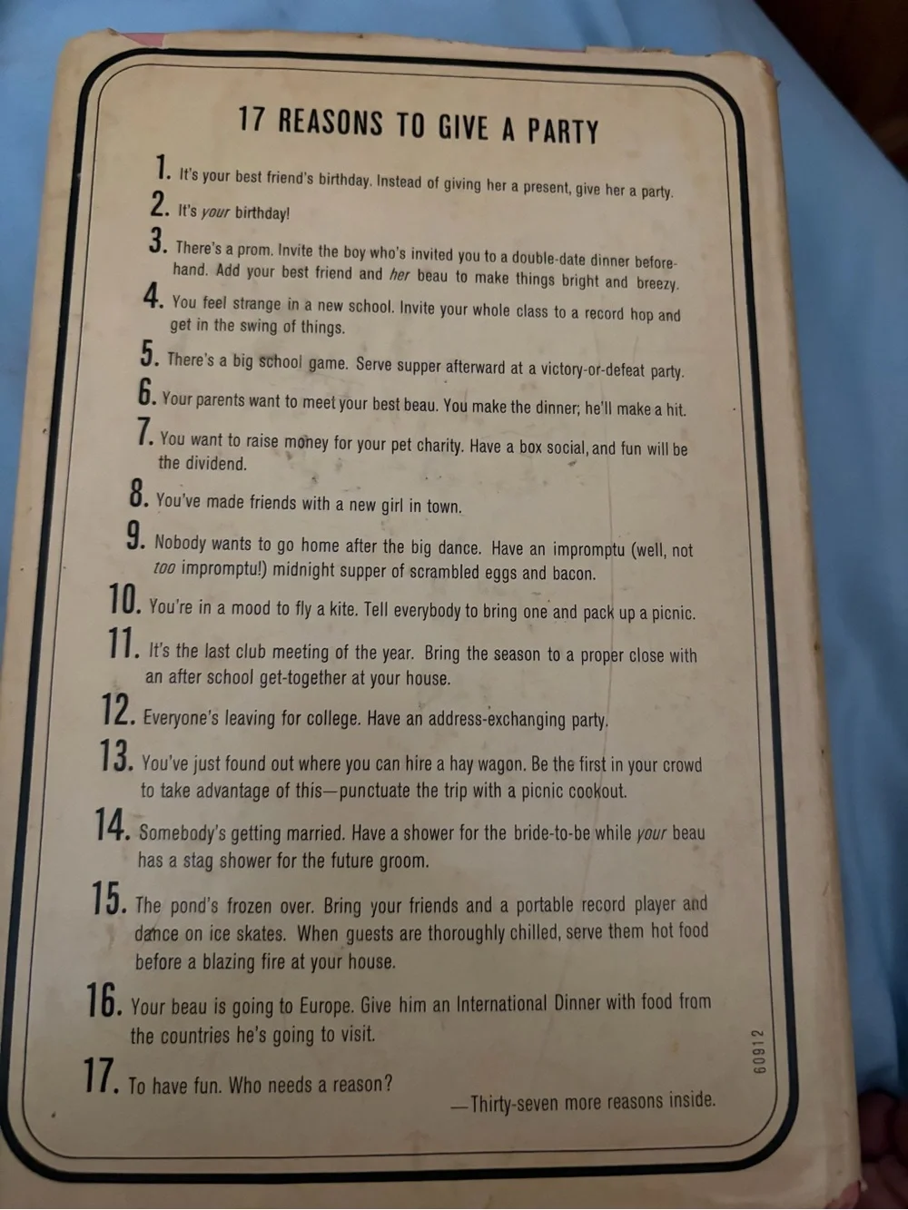 Nostalgic 1964 collectible “The Seventeen Cookbook”